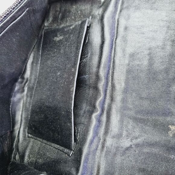 Vintage Seed Beaded Black Sequin Evening Envelope Clutch Purse - Picture 5 of 7